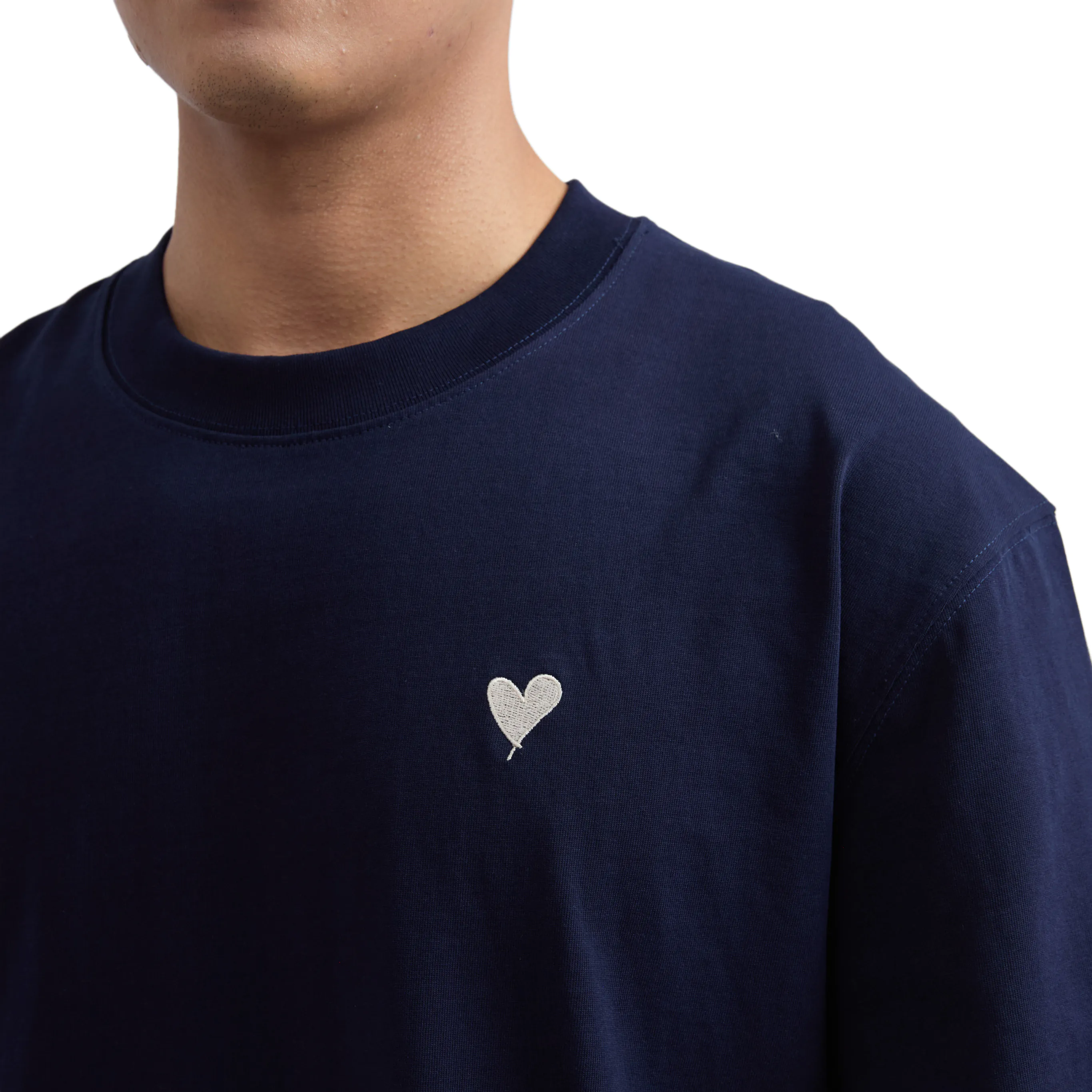 Áo thun Minimal Heart | Navy - Thêu Tim  Be | StepForward Collection - Ảnh 3