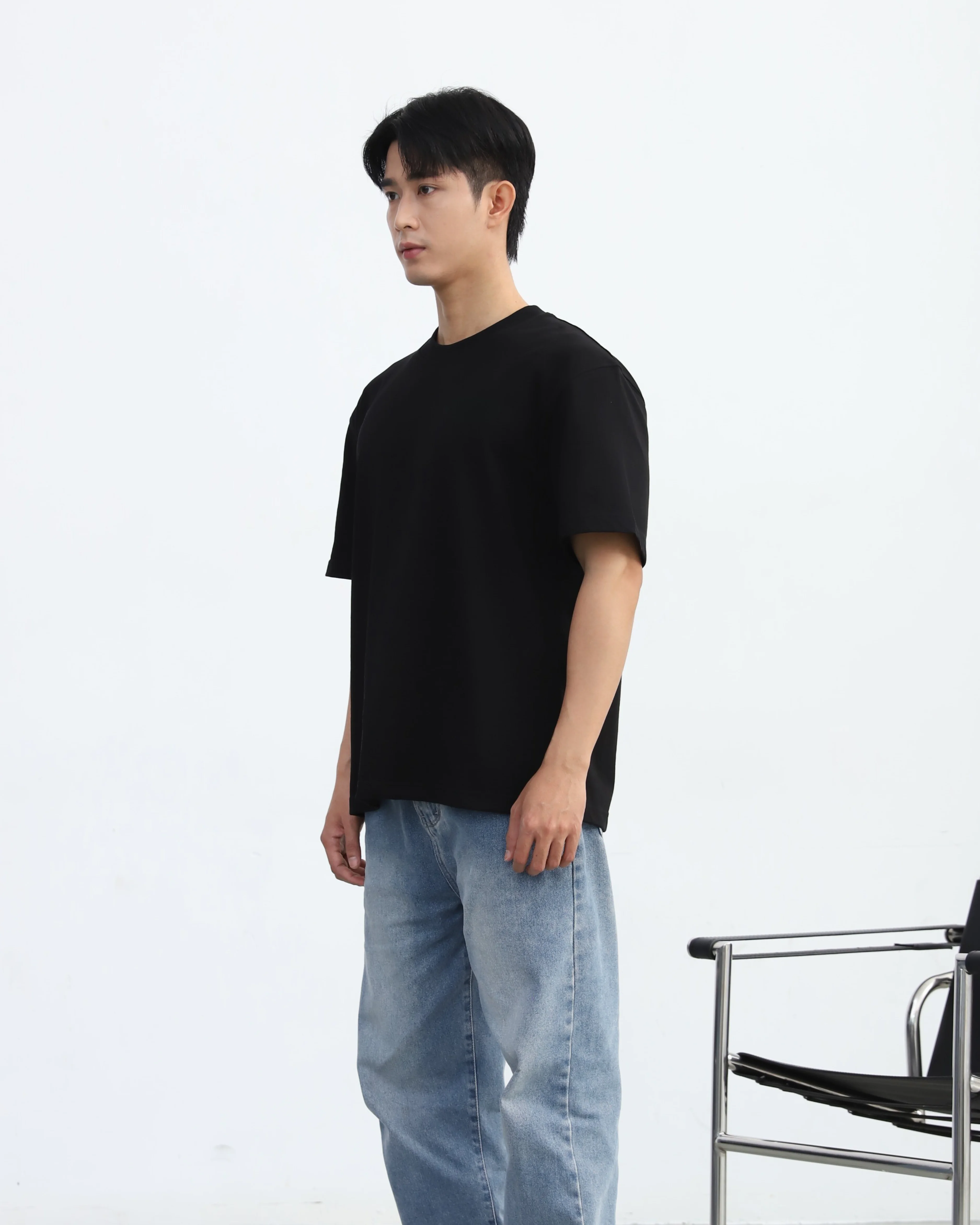 Áo thun Basic Loose | Black – Flagship - Ảnh 6