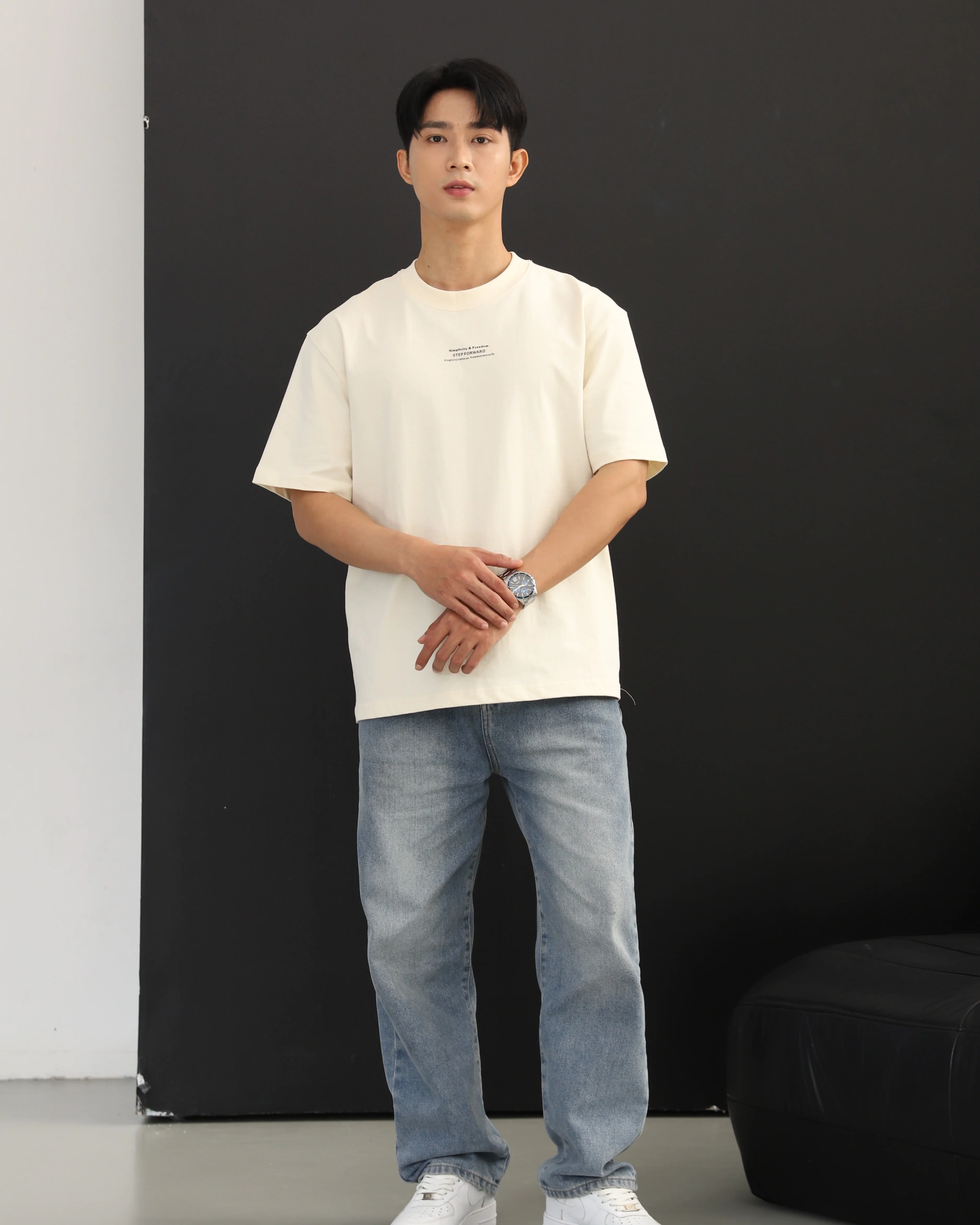 Áo thun Plastisol - Oat milk | In giữa | StepForward Collection - Hình ảnh 3