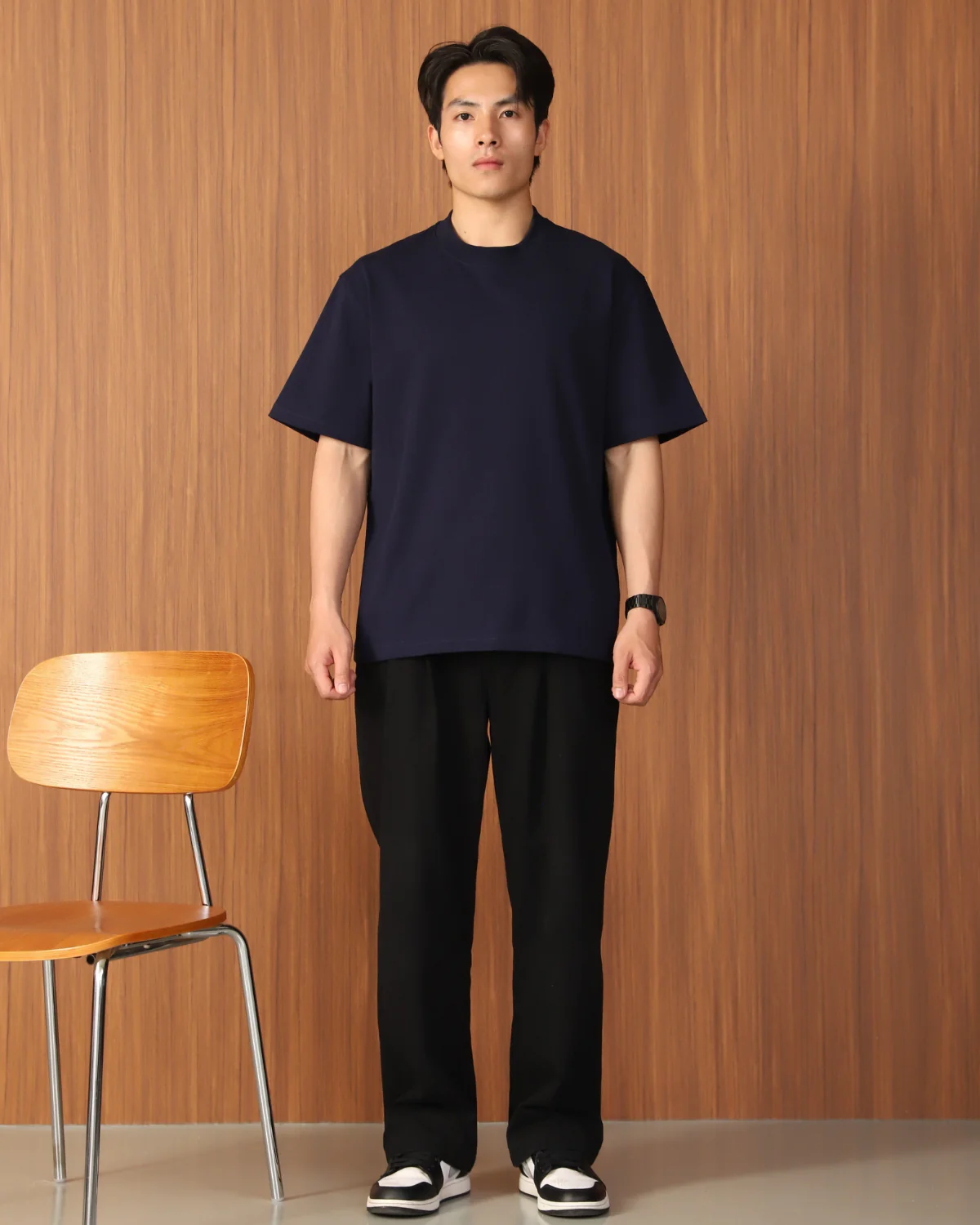 Áo thun Basic Loose | Navy Blue - Flagship - Ảnh 3