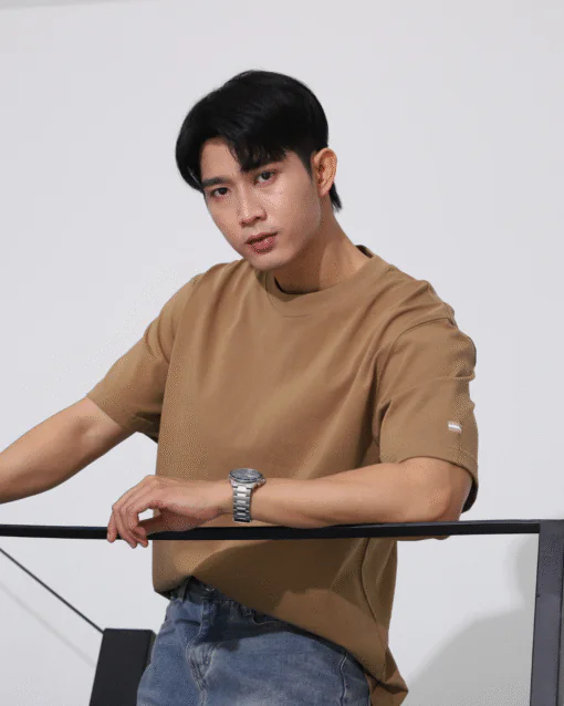 Áo thun Basic Loose | Brown Café - Flagship - Hình ảnh 5