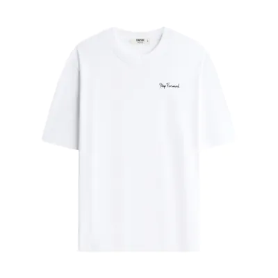 Áo thun StepForward | White | Thêu Trước Sau