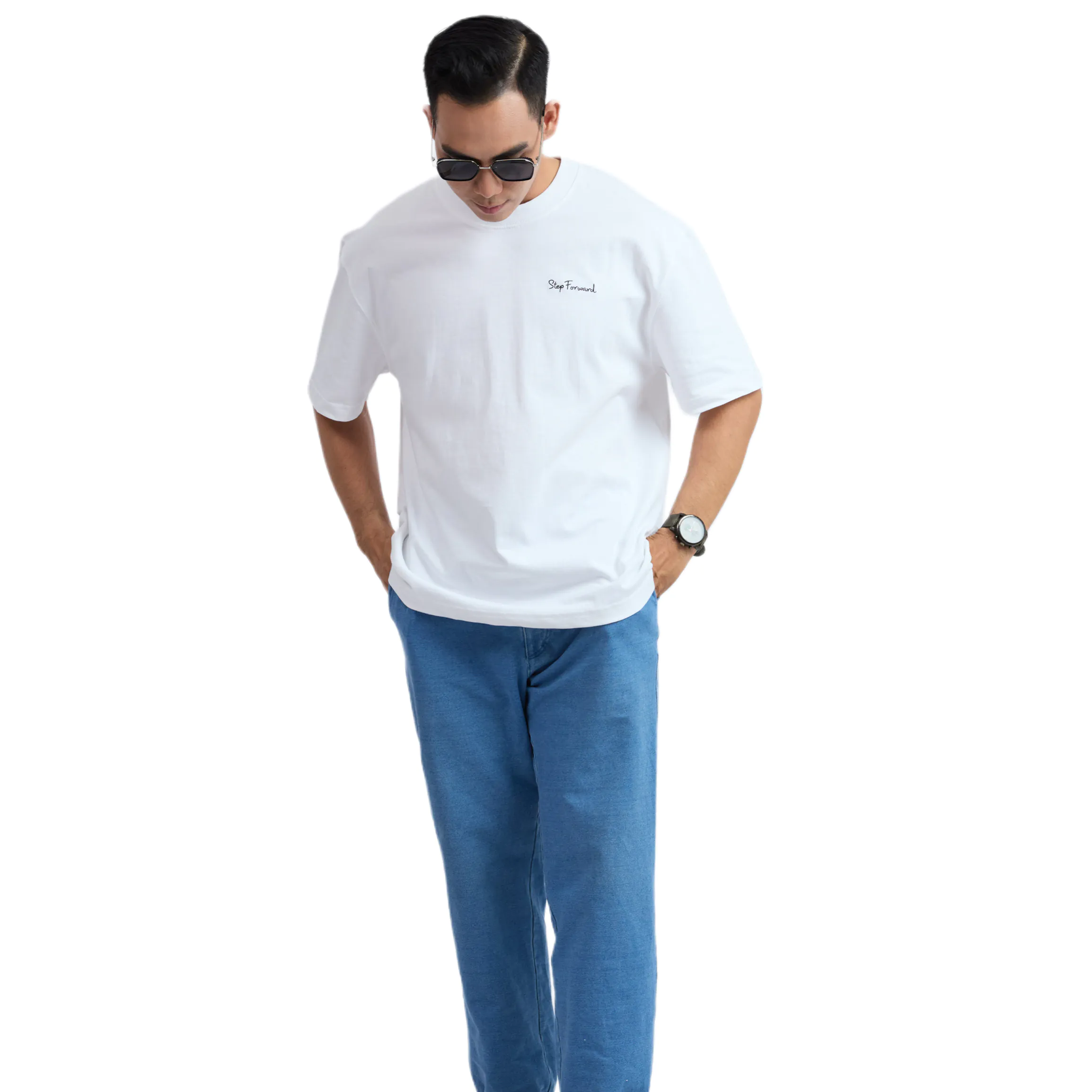 Áo thun StepForward | White | Thêu Trước Sau - Ảnh 5