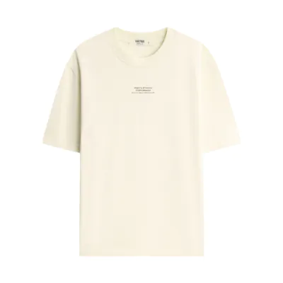 Áo thun Plastisol - Oat milk | In giữa | StepForward Collection