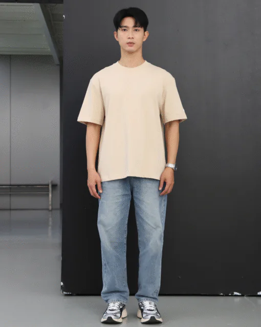 Áo thun Basic Loose | Oat Milk - Flagship - Hình ảnh 3