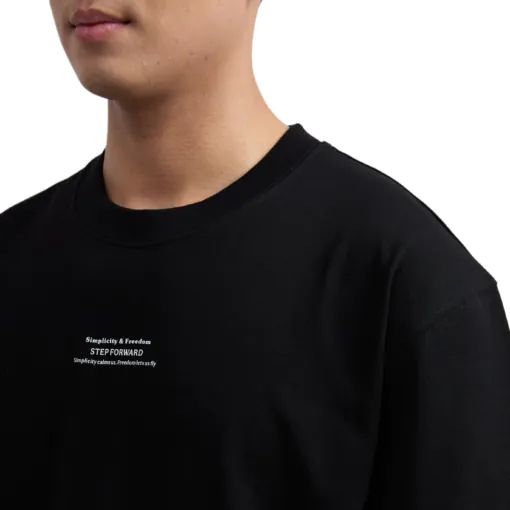 Áo thun Plastisol - Black | In giữa | StepForward Collection - Hình ảnh 3