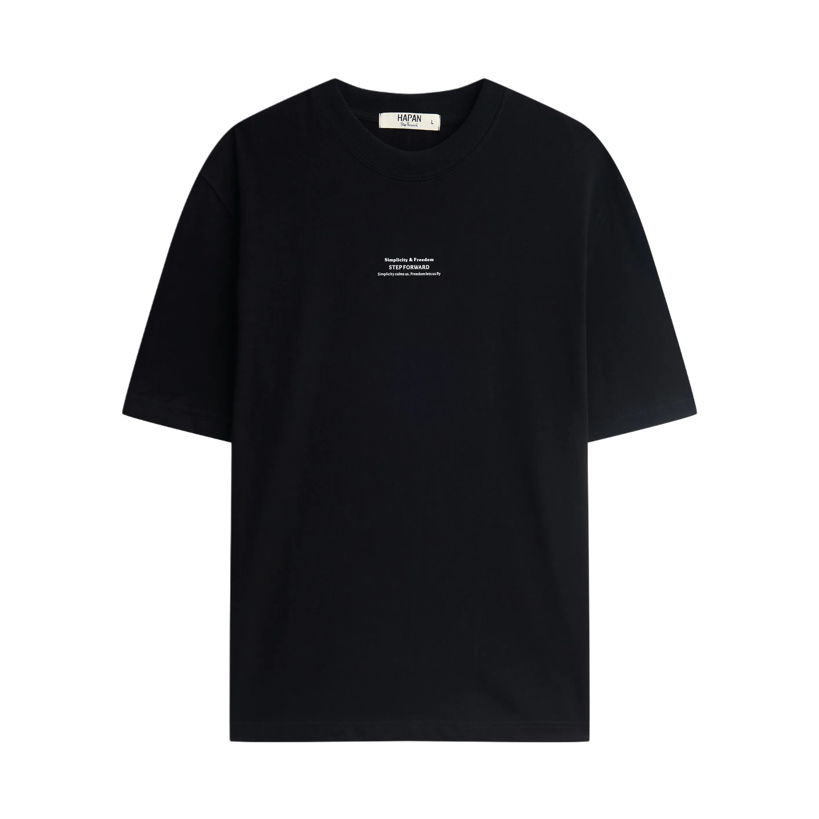 Áo thun Plastisol - Black | In giữa | StepForward Collection