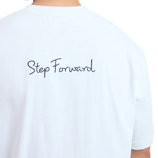 Áo thun StepForward | White | Thêu Trước Sau - Hình ảnh 4