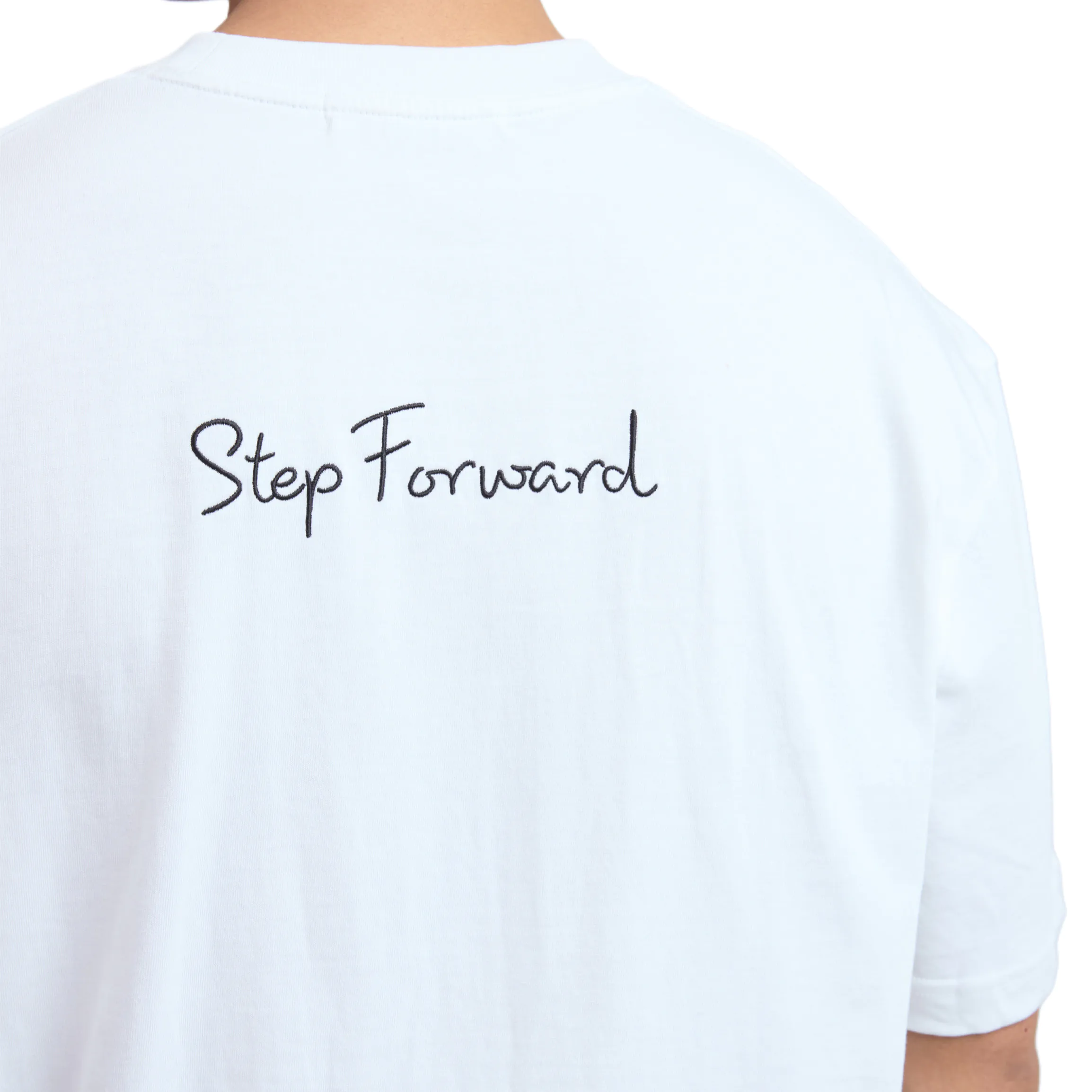 Áo thun StepForward | White | Thêu Trước Sau - Ảnh 4