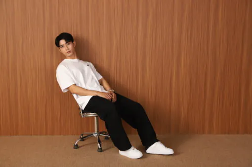 Áo thun Minimal Heart | White  - Thêu Tim  Navy | StepForward Collection - Hình ảnh 4