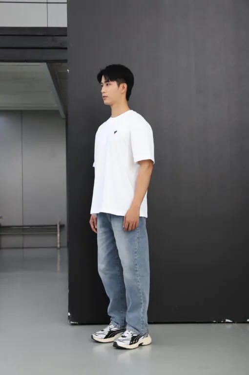 Áo thun Minimal Heart | White  - Thêu Tim  Navy | StepForward Collection - Hình ảnh 9